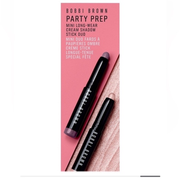 Bobbi Brown Party Prep Mini Long-Wear Cream Shadow Stick Duo NIB - Picture 3 of 5